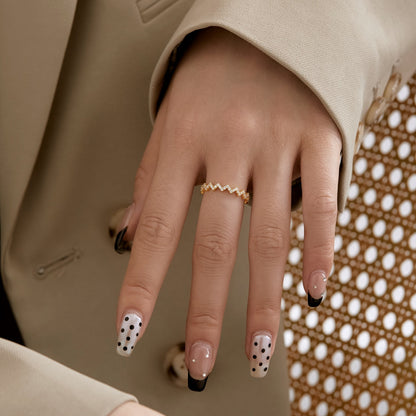 [LUCKY LOVE]Delicate Enchanting Wave Shape Daily Ring