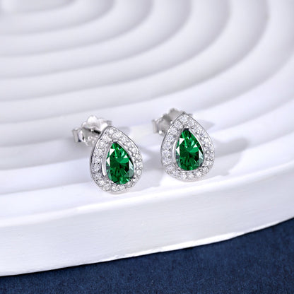 [LUCKY LOVE]Luxurious Water Drop Shape Earrings