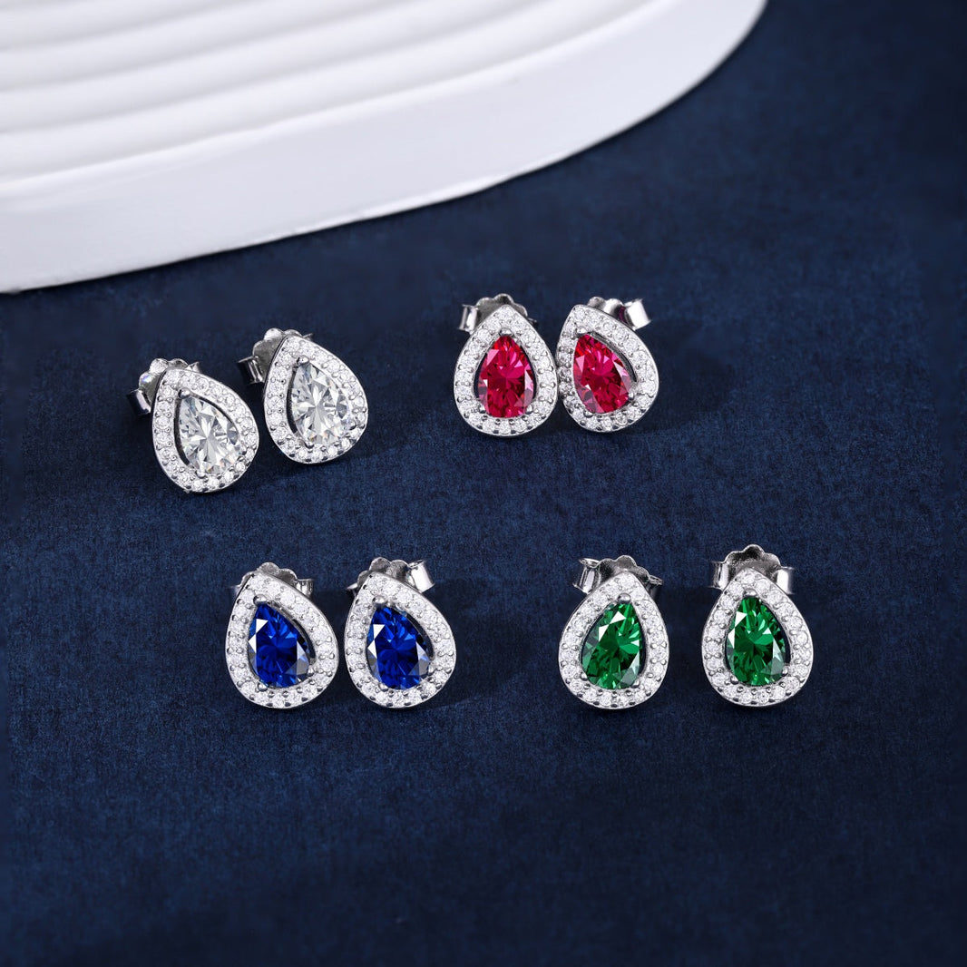 [LUCKY LOVE]Luxurious Water Drop Shape Earrings