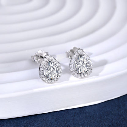 [LUCKY LOVE]Luxurious Water Drop Shape Earrings