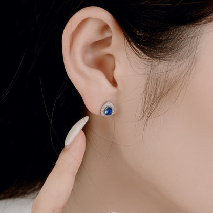 [LUCKY LOVE]Luxurious Water Drop Shape Earrings