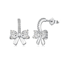 [LUCKY LOVE]Exquisite Earrings With Heart-Shaped Bow Design