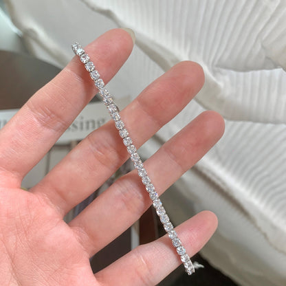 [LUCKY LOVE]Sparkling Round Cut Daily Bracelet