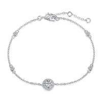 [LUCKY LOVE]Dazzling Round Cut Shape Bracelet