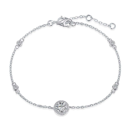 [LUCKY LOVE]Dazzling Round Cut Shape Bracelet