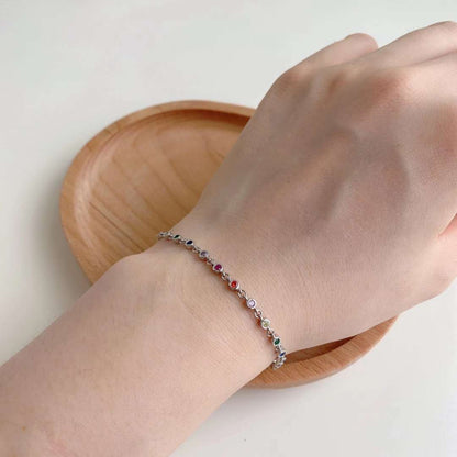 [LUCKY LOVE]Colorful Bead Array Bracelet