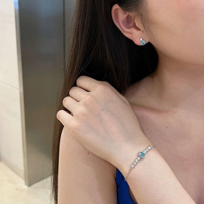 [LUCKY LOVE]Luxurious Heart Of The Ocean Bracelet