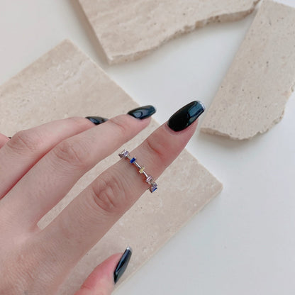 [LUCKY LOVE]Unique Trapezoid Cut Daily Ring