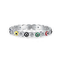 [LUCKY LOVE]Sparkling Vibrant Round Shape Daily Ring