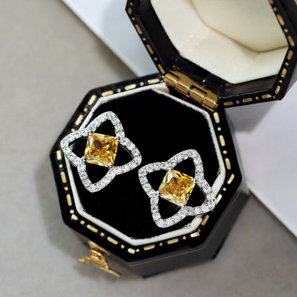 [LUCKY LOVE]Elegant Star Shape Princess Cut Daily Earrings