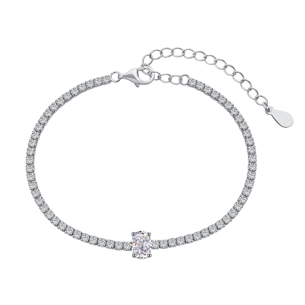 [LUCKY LOVE]0.75 Carat Exquisite Oval Cut Daily Bracelet