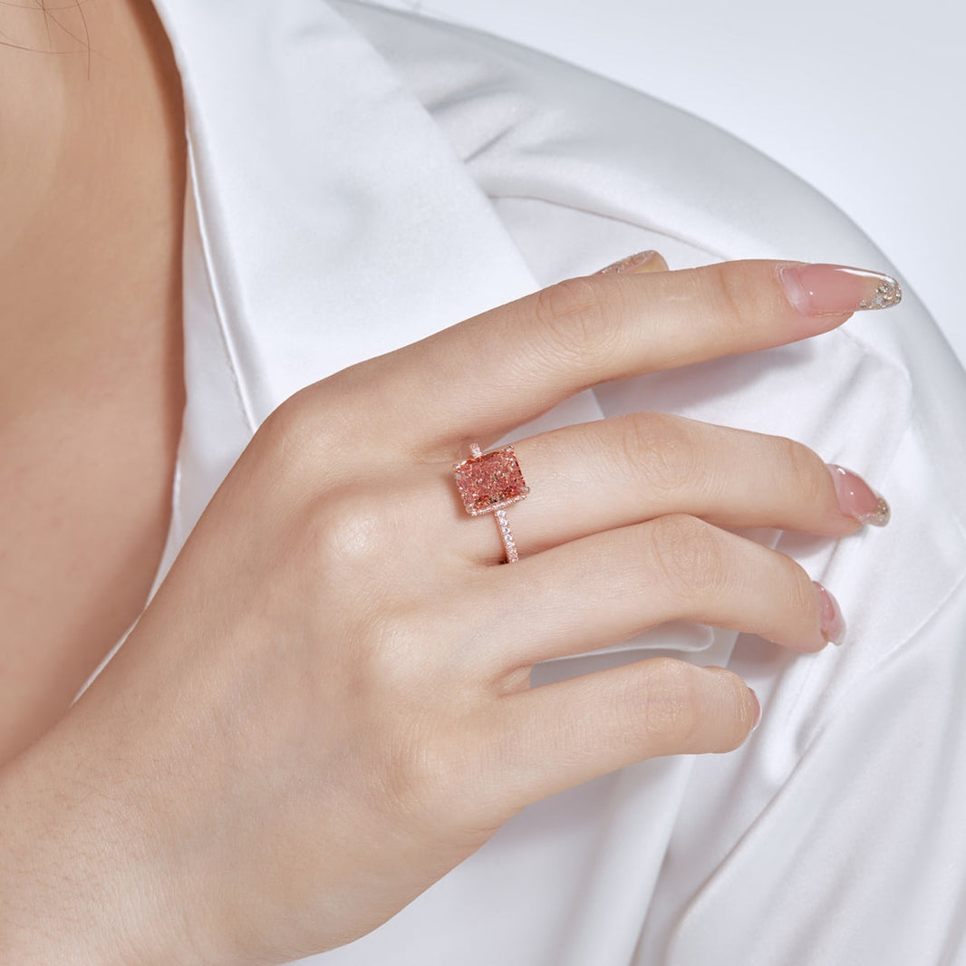 [LUCKY LOVE]4.0 Carat Luxurious Engagement Ring