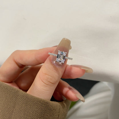 [LUCKY LOVE]2.0 Carat Scintillating Ornate Radiant Cut Party Ring