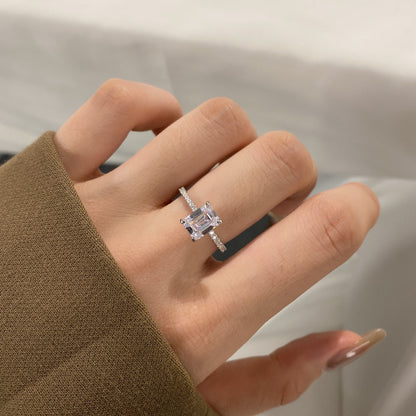 [LUCKY LOVE]2.0 Carat Scintillating Ornate Radiant Cut Party Ring