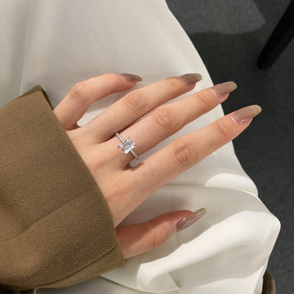 [LUCKY LOVE]2.0 Carat Scintillating Ornate Radiant Cut Party Ring