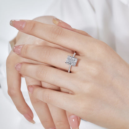 [LUCKY LOVE]4.0 Carat Luxurious Engagement Ring