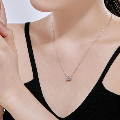 [LUCKY LOVE]Luxurious Square Shape Colorful Necalack