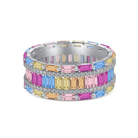 [LUCKY LOVE]Dazzling Colorful Radiant Cut Party Ring