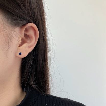 [LUCKY LOVE]Sparkling Colorful Round Shape Earrings