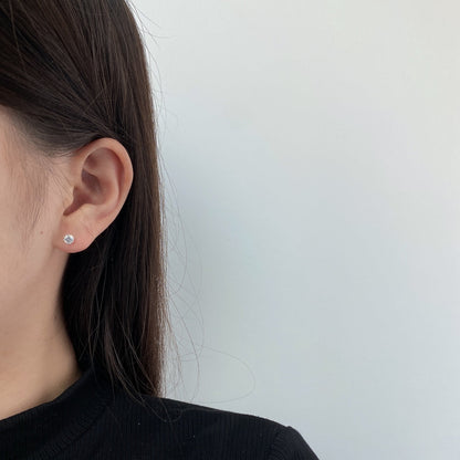 [LUCKY LOVE]Sparkling Colorful Round Shape Earrings