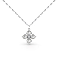 [LUCKY LOVE]Four-Leaf Clover And Eight-Pointed Star Necklace