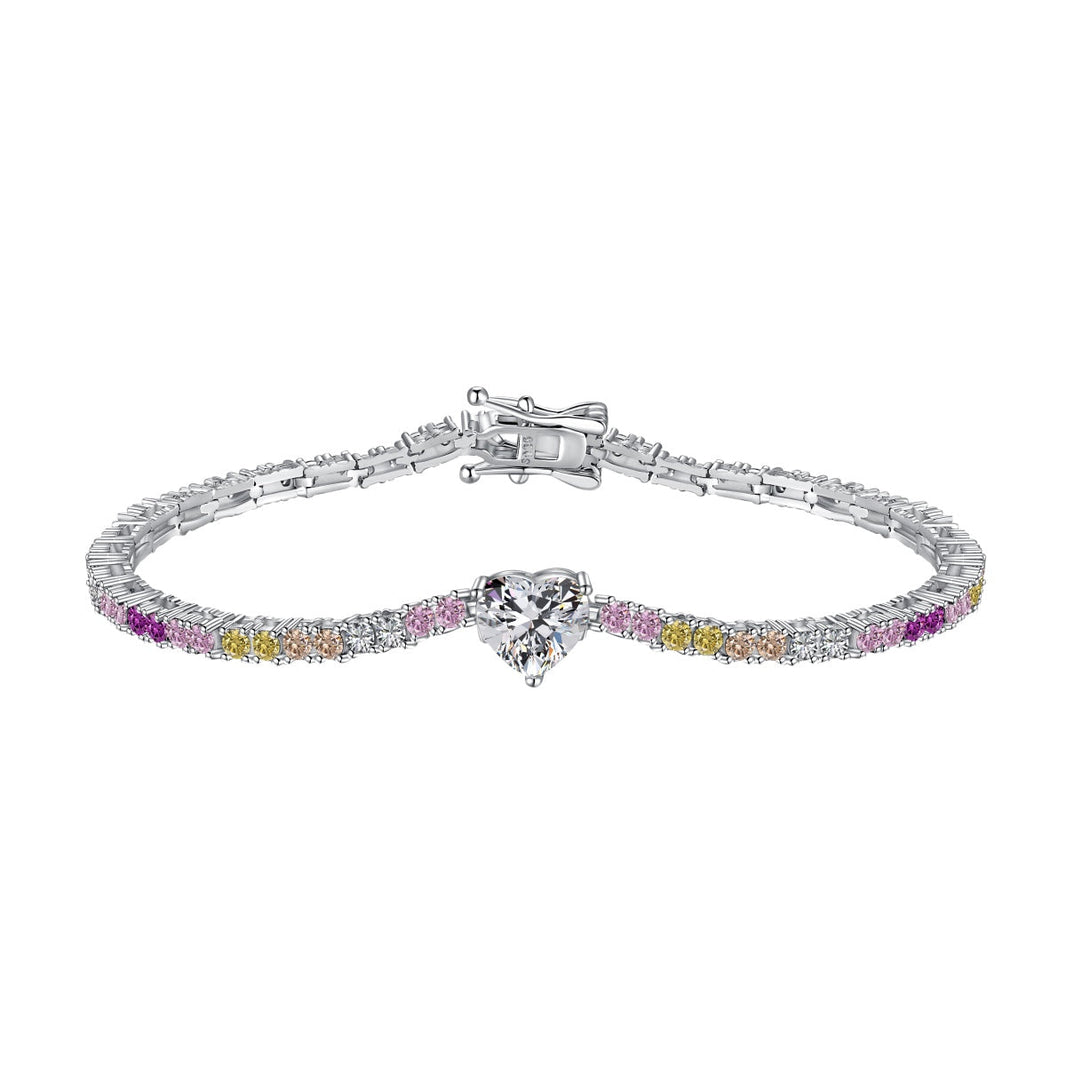 [LUCKY LOVE]Delicate Romantic Heart Shape Lover Bracelet