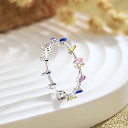 [LUCKY LOVE]Unique Trapezoid Cut Daily Ring
