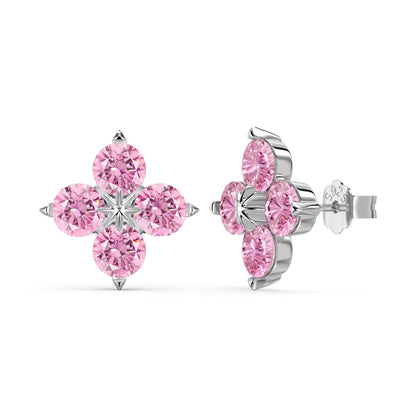 [LUCKY LOVE]Four-Leaf Clover Eight-Pointed Star Earrings