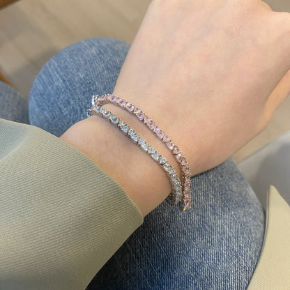 [LUCKY LOVE]Dazzling Romantic Heart Shape Lover Bracelet