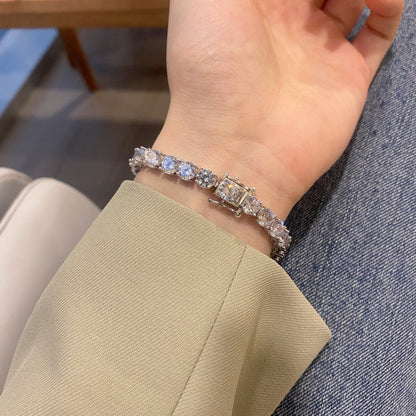 [LUCKY LOVE]0.75 Carat Dazzling Round Cut Wedding Bracelet