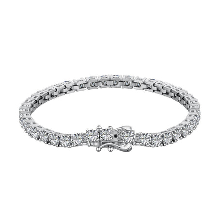 [LUCKY LOVE]Luxurious Ornate Round Cut Tennis Bracelet
