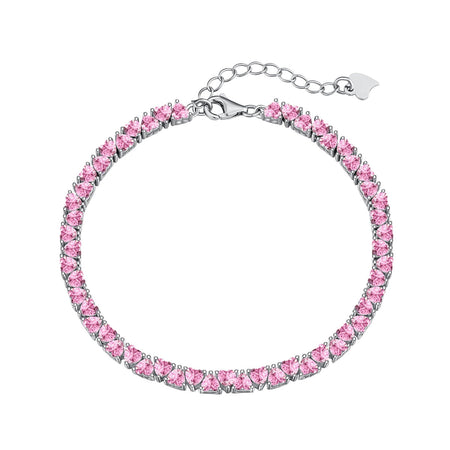 [LUCKY LOVE]Dazzling Romantic Heart Shape Lover Bracelet