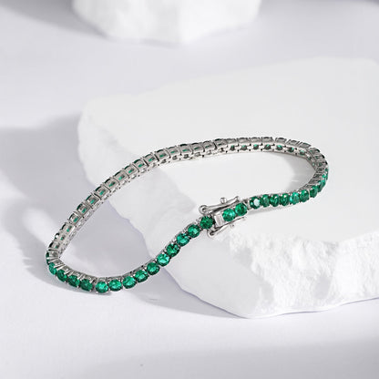 [LUCKY LOVE]Radiant Colorful Round Cut Party Bracelet
