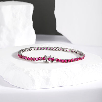 [LUCKY LOVE]Radiant Colorful Round Cut Party Bracelet