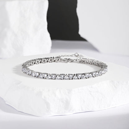 [LUCKY LOVE]Dazzling Romantic Heart Shape Lover Bracelet