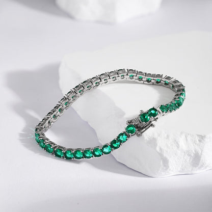 [LUCKY LOVE]Radiant Colorful Round Cut Party Bracelet