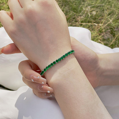 [LUCKY LOVE]Radiant Colorful Round Cut Party Bracelet