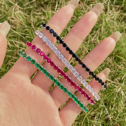 [LUCKY LOVE]Radiant Colorful Round Cut Party Bracelet