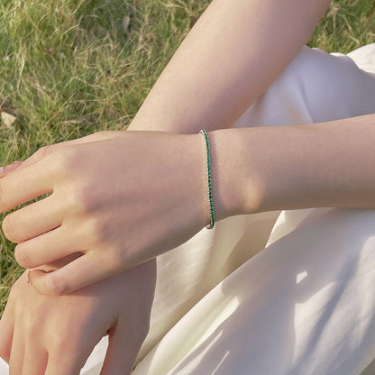 [LUCKY LOVE]Radiant Colorful Round Cut Party Bracelet