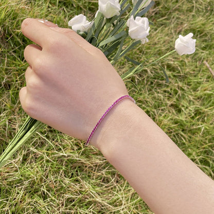 [LUCKY LOVE]Radiant Colorful Round Cut Party Bracelet