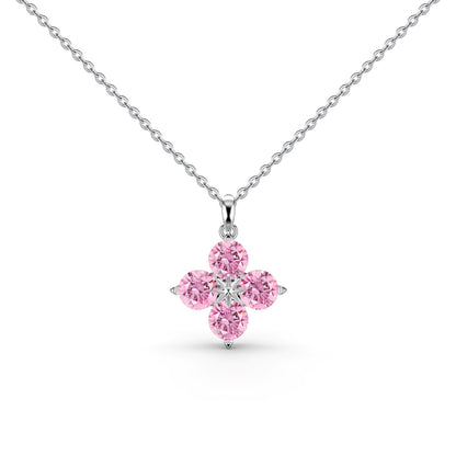 [LUCKY LOVE]Four-Leaf Clover And Eight-Pointed Star Necklace