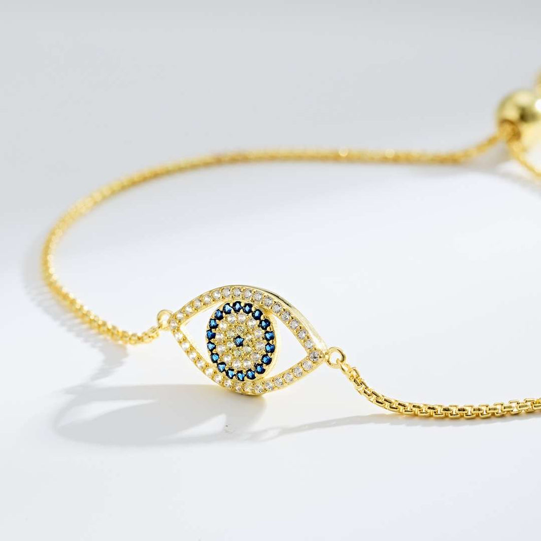[LUCKY LOVE]Dazzling Eye Shape Necklace