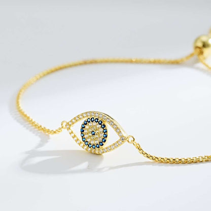 [LUCKY LOVE]Dazzling Eye Shape Necklace