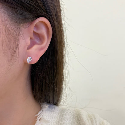 [LUCKY LOVE]Ornate Water Drop Shape Earrings