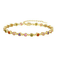 [LUCKY LOVE]Sparkling Exquisite Round Cut Party Bracelet