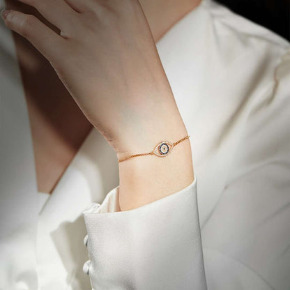 [LUCKY LOVE]Dazzling Eye Shape Necklace