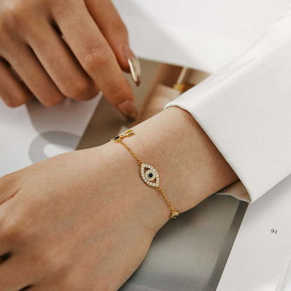 [LUCKY LOVE]Dainty Eye Shape Necklace