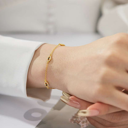 [LUCKY LOVE]Evil Eye Shape Pendent Necklace