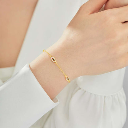 [LUCKY LOVE]Evil Eye Shape Pendent Necklace