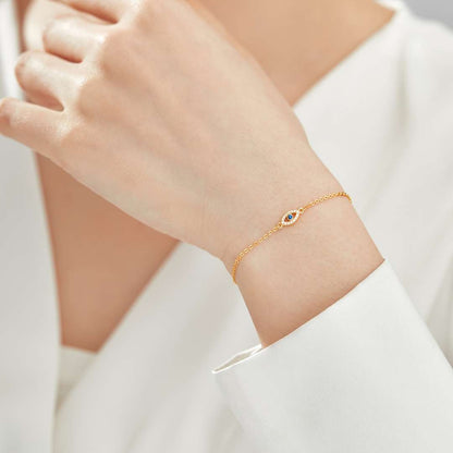 [LUCKY LOVE]Evil Eye Shape Necklace